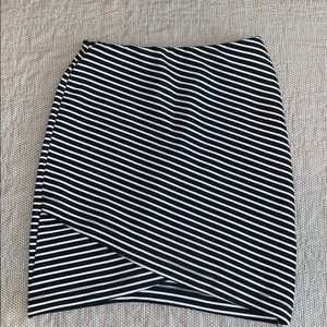 black & white bodycon Mini Skirt